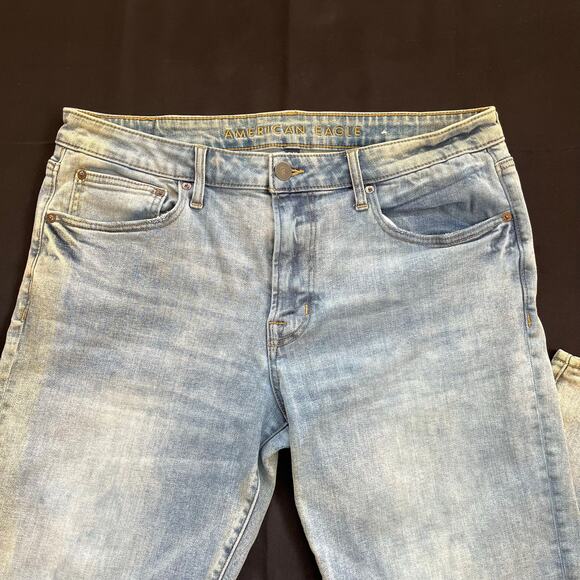 American Eagle Flex Jeans Men’s 36x30 Blue Denim Stretch Straight Fit - Picture 10 of 10